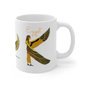 Ancient Kemetic Goddess Isis Ceramic Mug 11oz
