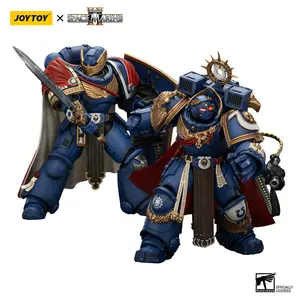 JOYTOY Warhammer 40K & The Horus Heresy Ultramarines Marneus Calgar, Chapter Master with MKX Gravis Armour and Gauntlets of Ultramar & Victrix Honour Guard1/18 Limited Edition Action Figure Model Collectible for Birthday Christmas Display