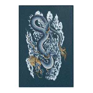 Chinatown Blue Dragon Area Rug – Decorative Floor Mat