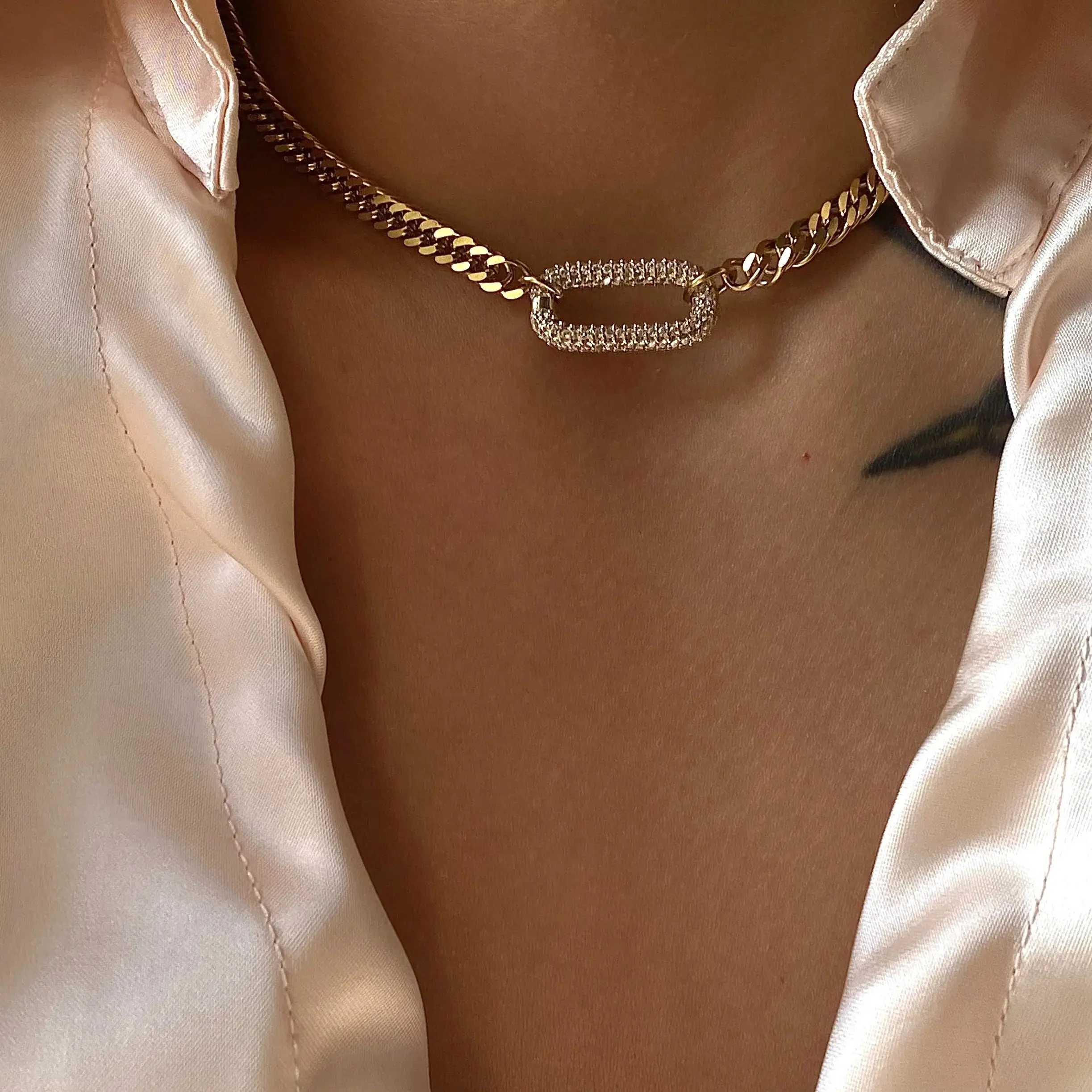 Rectangle Pendant Necklace