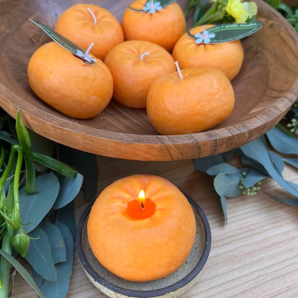 Orange Candle, The Garden Collection