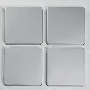 212 MAIN Stainless Steel (Metal) 9x9 in Square Gas Range Burner Cover Set of 4, Kitchen Appliances, Burner Protection, Scratch-Safe Large Appliance Part & Accessory