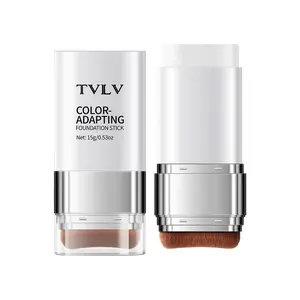 Tvlv Two-In-One Color-Changing Foundation Stick, Moisturizing Makeup Foundation, Hydrating Non-Caking Dual-Ended Application, Lightweight Flattering Makeup Liquid