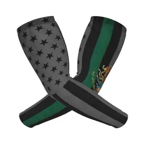 Flag of Mexico Cooling Arm Sleeve Compression Arm Sleeves Outdoor Sports UV Sun Protection for Women Men