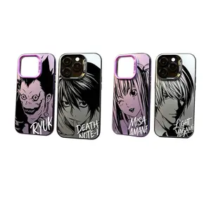 Minimalist cool Anime D-DEATH N-NOTE Phone Case For iPhone 17/16/15/14/13/12/11/Pro/ProMax/Plus/Air/Xsmax/E, Featuring a Shockproof Matte Back, Anti-Fall, Ultra-Thin, luxury fashion, Slim Protection, Manga Merchandise, Creative Design Christmas gift