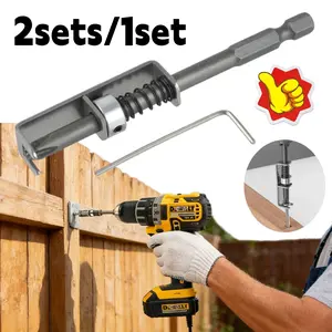 2 sets / 1 set Hex Spring Screw Fastener | Heavy-duty design, one-handed operation, compatible with electric drill - Ideal choice for electricians and mechanics, Screwdriver Bit Set, Screwdriver Bits Set