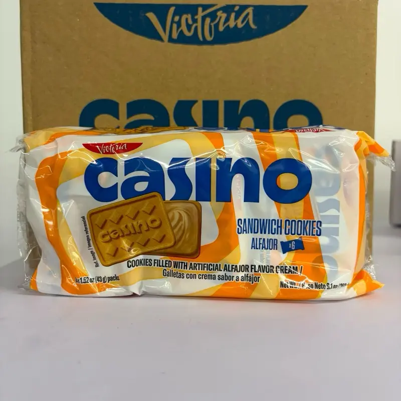 Caisse Casino Alfajor Cookies - 8-Pack Snack Bags