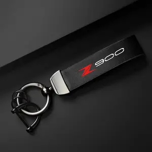 Kawasaki Z900RS Z900 Z900ABS 2017-2022 PU Leather Keychain Holder, Durable Motorcycle Accessory, Stylish Key Ring for Bikers