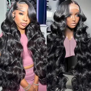13x4 Body Wave Lace Front Wig 30 Inch Pre Plucked Lace Front Human Hair Wigs