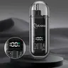 Cotsoco Nose Hair Trimmer for Men Women, Type-C Rechargeable Painless Eyebrow Facial Hair Shaver, Portable LED Display Waterproof Dual Edge Blades, IPX7 | Safe Distance Trimming