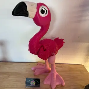 Extra Large 3D Printed Flamingo Figurine - 19.5” Tall, Brightening Home Decor Accessory