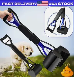 Non-Breakable Pet Dog Pooper Scooper With Handle Pooper Scooper Waste Pick US