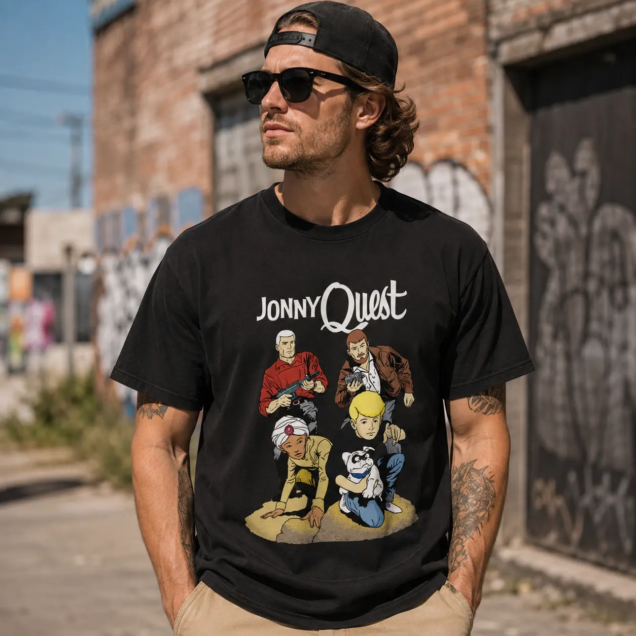 Jonny Quest Graphic Tee | Vintage Classic Cartoon T-Shirt | Retro Adventure Animation Unisex Cotton Shirt | 60s Cartoon Streetwear | Cartoon Fan Gift
