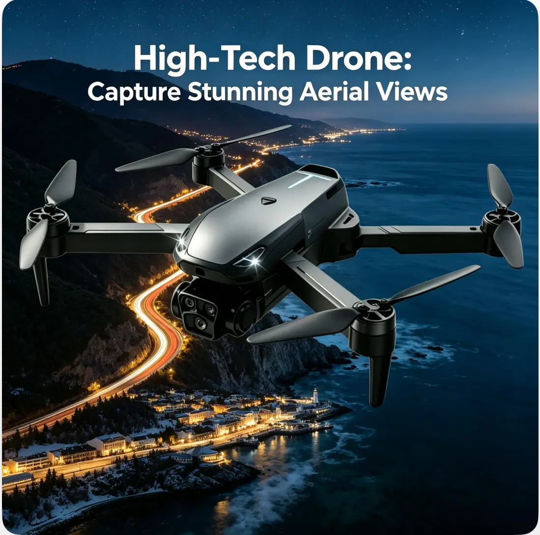 2026 M8 Pro Drone & 4K Camera, GPS & 5G WiFi FPV, Brushless Motor, Optical Flow Hover, Smart Obstacle Avoidance, Auto Return, 360° Stunt Roll, Dual Batteries Included