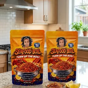 HEY YO! SEAFOOD BOIL TURN UP THE BOIL! PACK OF 2  32g EACH