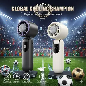 Viral Ice Cooling Mini Fan | Portable Pocket AC with Digital Display & Lanyard | Summer Travel Essential