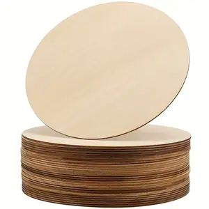 Handmade DIY Round Wooden Slices 2mm Thickness, Multiple Sizes Available, Ideal for Painting, Christmas/halloween Decorations, Door Numbers, Crafts