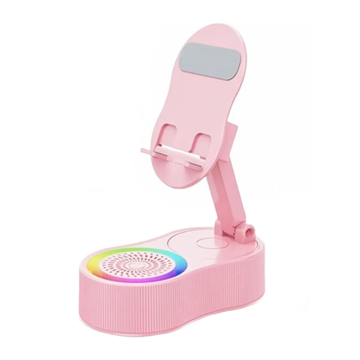 Wireless Inductive Audio Bluetooth Speaker, 5-in-1 Phone Stand, Foldable Anti-Slip Design  Adjustable Rotatable Electronic