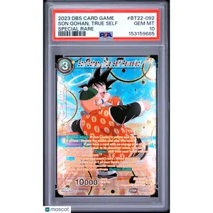 2023 Dragon Ball Super Son Gohan, True Self Special Rare PSA 10 #BT22-092