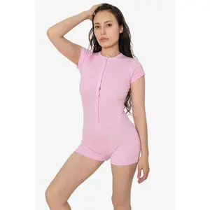 43360 - Baby Rib Button Front Romper