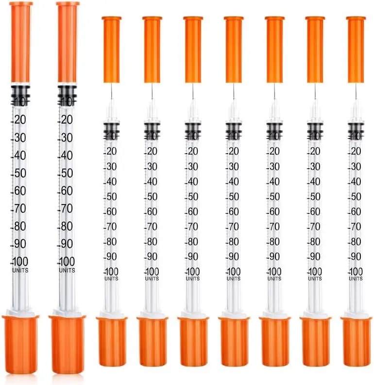1ml Syringe 32G 1/4 Inch, 1cc Syringes for Lab Supplies Dispensing Supplies, Individually Wrapped, Pack of 20