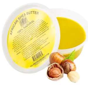 RA Cosmetic's 100% Natural Unrefined Yellow Shea Butter - Pure African Luxury for Radiant Skin & Luscious Hair - 8oz Jar - Sourced from Ghana, West Africa