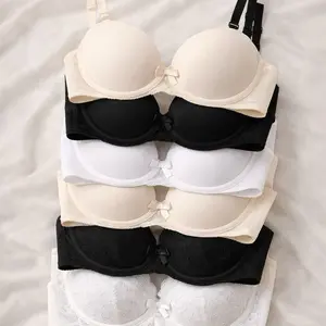 6-Piece Bra Set – Size 34A (Cream • Black • White)   Upgrade your essentials with this elegant 6-piece bra set, designed specifically for Size 34A. Perfect everyday comfort with a smooth, flattering fit.  ️ Soft & breathable fabric ️ Comfortable supp