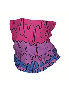 Cute Pastel Melting Bisexual Pride Thin Bandana Neck Scarf Wrap