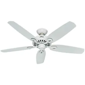 Hunter Fan 53240 52-In. White Cooling Ceiling Fan, Multi-Setting Household Home Appliance, Cooling Ceiling Fans, Multi-Setting Ceiling Fans