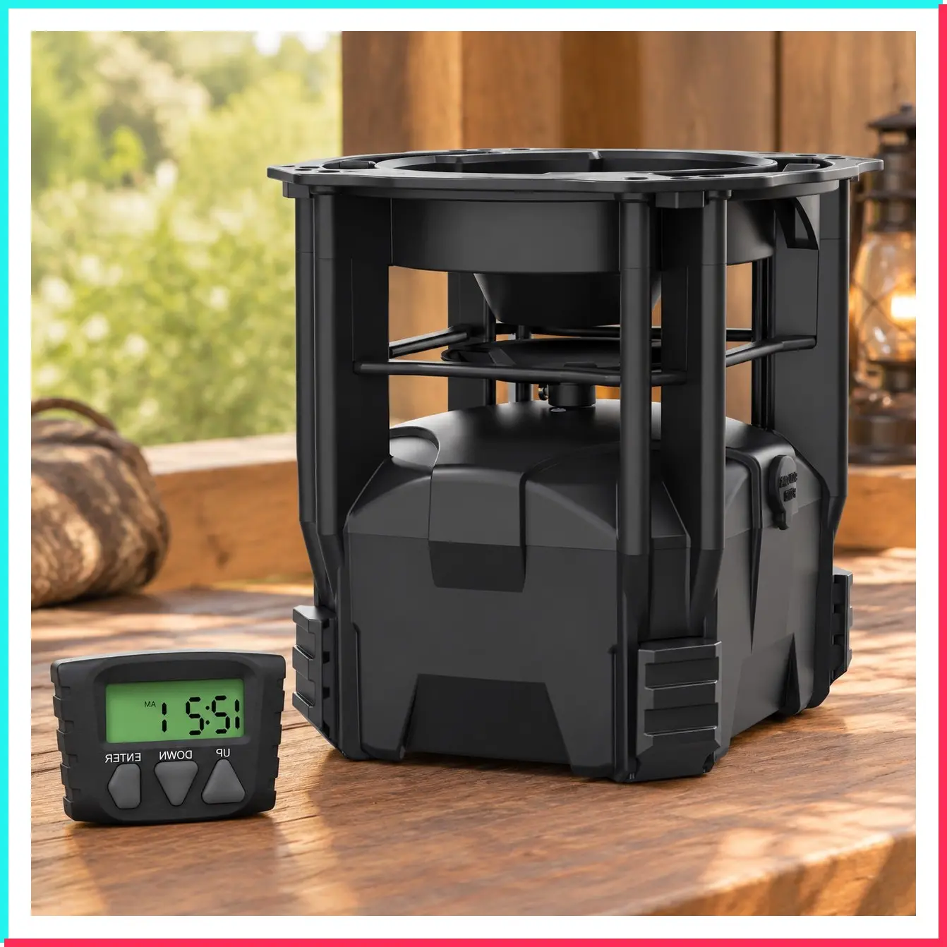 ECON Feeder Kit – Digital Deer Feeder Kit with Metal Spin Plate & Built-in Varmint Guard
