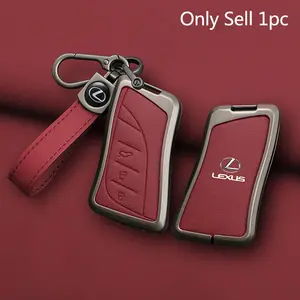 3 Button Zine Alloy Car Key Case Shell Cover Bag Car Key Protector Car Key Accessory For Lexus NX ES UX US RC LX GX IS GS RX 200 250h 350 LS 450h 460h 260h 300h UX200 ES350 Accessories