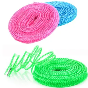Clotheslines 6Pack Blue Pink Green 16.4ft Length Clothes Drying Rope Portable Windproof 5m Clothesline for Camping Travel Indoor Outdoor Laundry Clothes Line