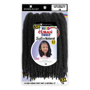 FreeTress Equal Braids 3X Kids Cuban Twist Soft N Natural 12"