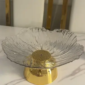 Elegant High-Footed Fruit Plate Pedestal Platter for Home Use, Multipurpose Stylish Snack Storage Plate for Living Room, Decorative Bowl for Fruits and Candies