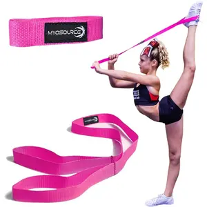 Myosource Kinetic Bands Cheerleading Flexibility Stunt Strap - Improve Stretching and Stunts for Cheer Dance Gymnastics & Physical Therapy – Stocking Stuffers Present for Kids Girls Adults - 12 Colors