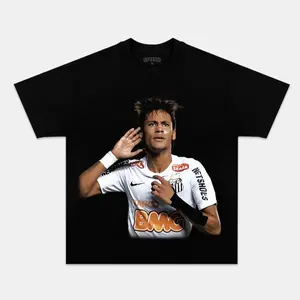 Comfort Colors Neymar Santos Magician Graphic T-Shirt, Brazil Football Retro Streetwear Tee Vintage Soccer Aesthetic Style, Unisex Fan Outfit for Men Women, Soft Washed Cotton Shirt Game Day Casual Wear