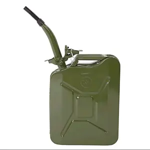 5.28 Gal. Portable American Fuel Oil Petrol Storage Can Army Green