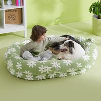 Jaquard Human Dog Bed Green XXL(68x44x12)