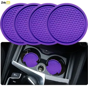 Car Cup Holder Coaster, Anti-slip Car Cup Mat, Universal Vehicle Interior Accessories for Car Stowing & Tidying, Car Accessory