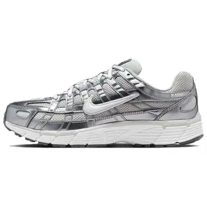 Nike P-6000 Comfortable Versatile Breathable Lifestyle Sneakers for Women in Gray