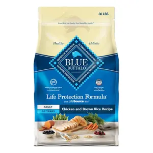 Blue Buffalo Life Protection Formula Adult Dry Dog Food, Helps Build and Maintain Strong Muscles, Made with Natural Ingredients, Chicken & Brown Rice Recipe