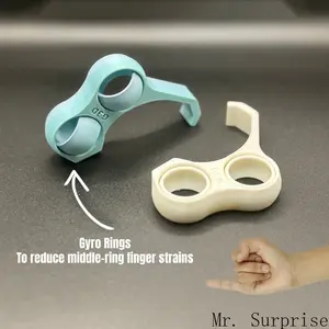 2026 New Ergonomic Phone Grip & Fidget Toy, Multifunctional 2-in-1 Phone Holder with Spinning Rings, Anti-Slip Handheld Phone Stand for Daily Use