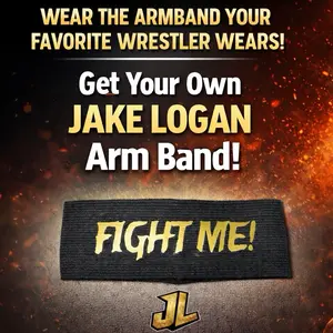 Jake Logan "FIGHT ME" Armband - Official Wrestling Accessory for Fans