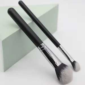 2pcs Makeup Brush Set, Loose Powder Brush & Blush Brush, Professional Makeup Tools For Women