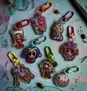 TADC The Amazing Digital Circus Acrylic Keychains Colorful Clear Double Sided Acrylic Colorful Clasps