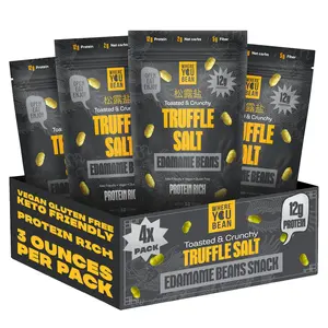 Where You Bean Truffle Salt Edamame Snack – Crunchy Asian Bean Snack | Keto, Vegan, High Protein | Low Carb Healthy Snack (3oz 4-Pack)