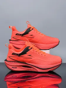 6 Color Unisex Lightweight Anti Slip Running Shoes with Breathable Mesh Printed Upper and Anti Slip Textured Outsole for Beginner Runners and Daily Recovery Runs, Lightweight Cushioning and Breathable Wear Resistant