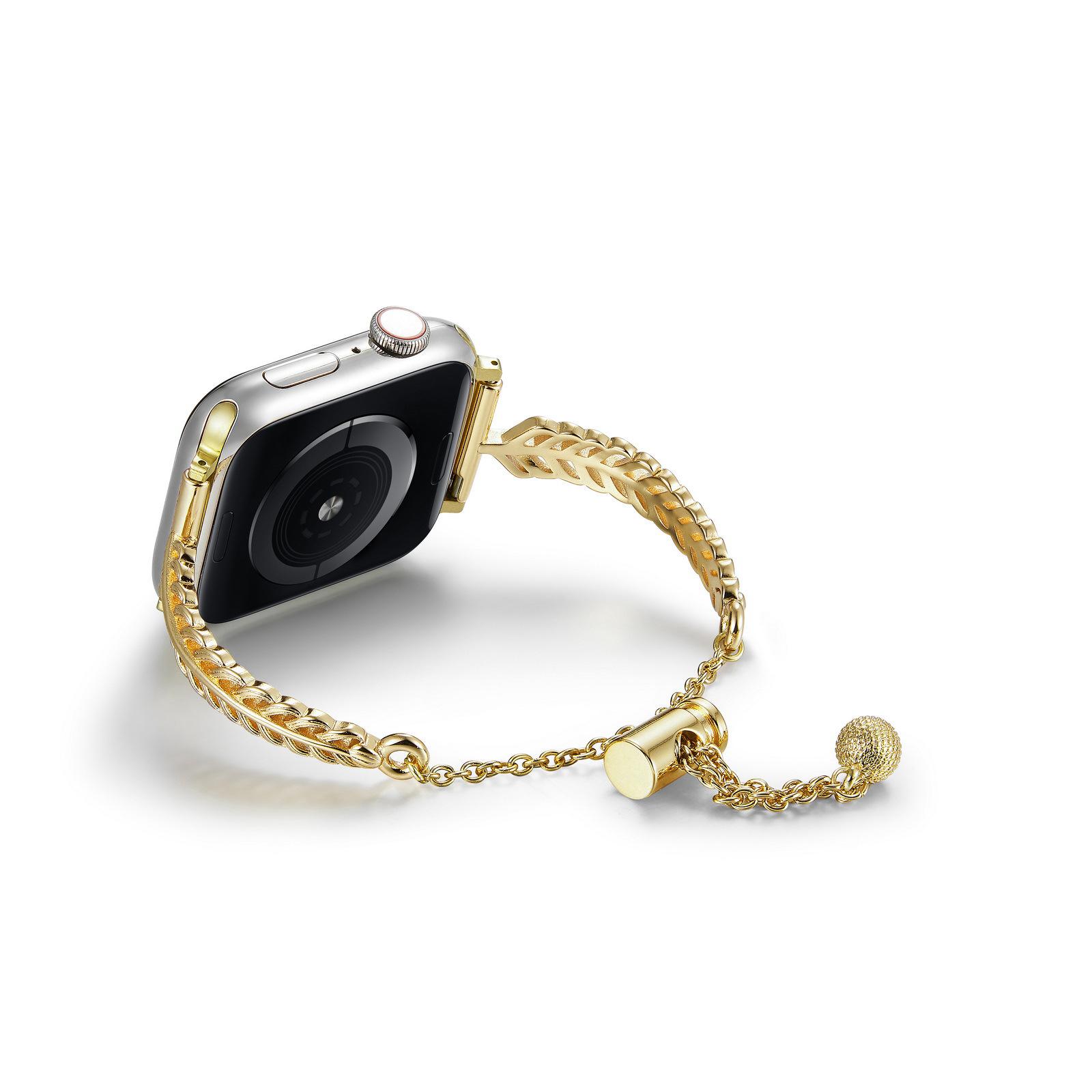 OEM Adjustable Metal Feather-Link Apple Watch Band, Compatible with Series 2/4/6/8, Stylish Lightweight Bracelet Strap for Everyday & Spring Wear OEM Adjustable Metal Feather-Link Apple Watch Band, Compatible with Series 2/4/6/8, Stylish Lightweight Bracelet Strap for Everyday & Spring Wear