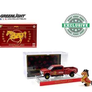 Greenlight 1:64 2022 Ford F-450 – Chinese Zodiac 2026 Year of the Horse with Horse Accessory – Hobby Exclusive