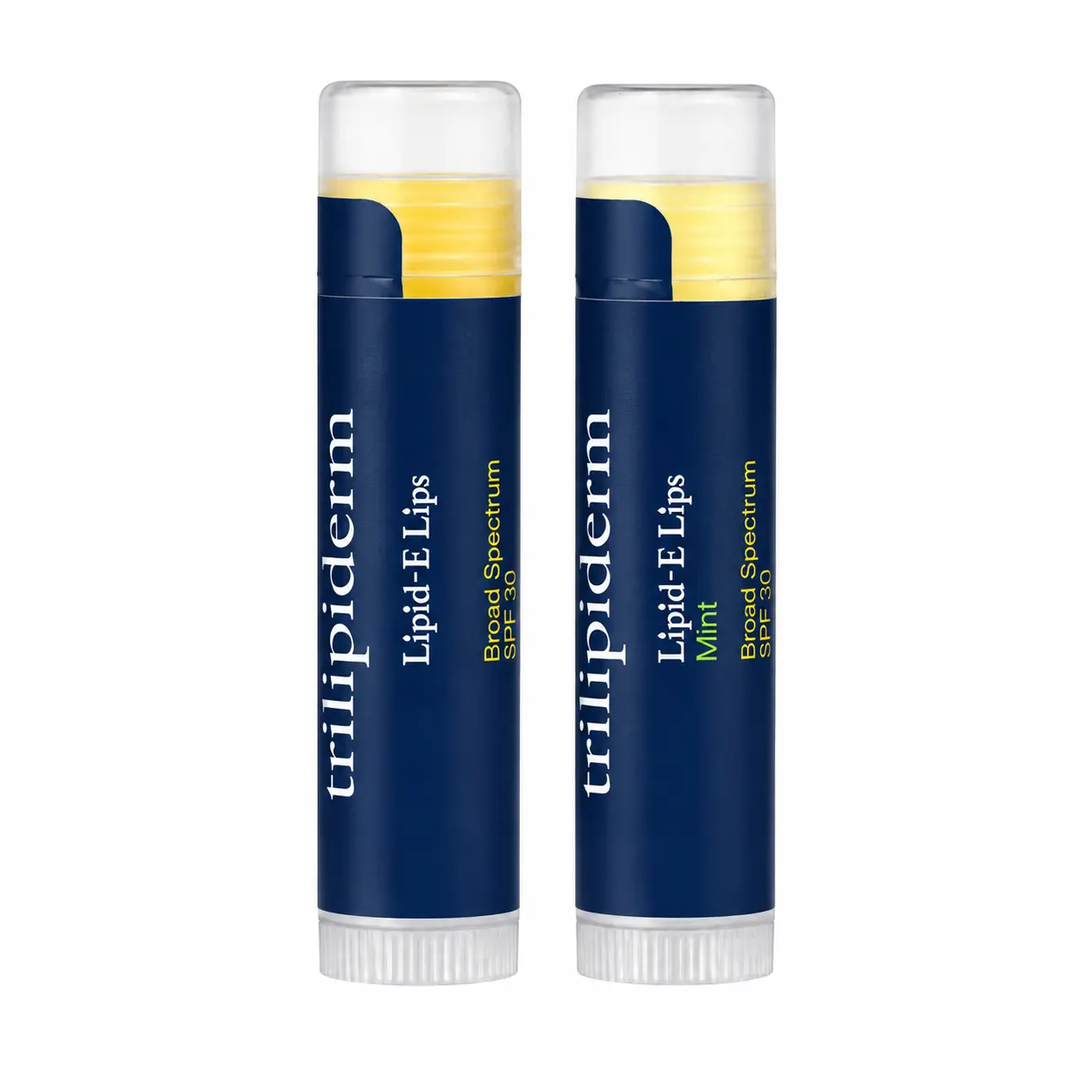 Trilipiderm Lipid-E Lips Broad Spectrum SPF 30 Lip Balm | Hydrating, Protective Lip Care with Organic Ingredients & Minty Freshness Coconut Oil